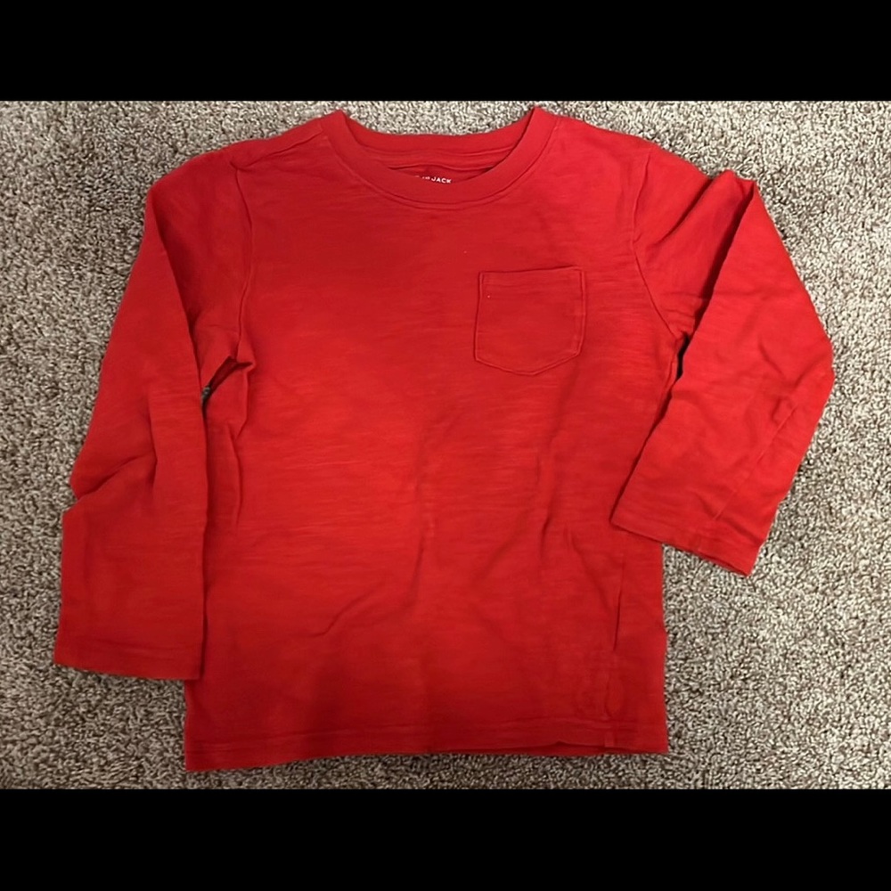 Janie and Jack red top size 5